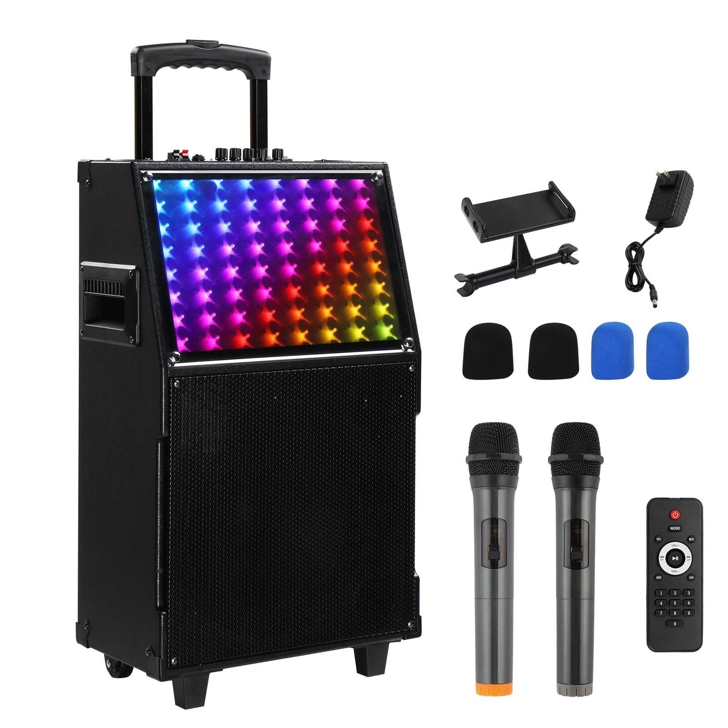 12in 60W LED Spectrum Light Bluetooth Remote Control Rod Speaker