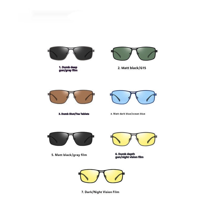 Men’s Retro Square Sunglasses – Classic Vintage Frame & UV Protection (Save 10% Today!)