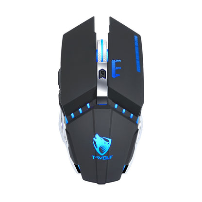 Wireless Silent Charging Gaming Mouse with LED Glow