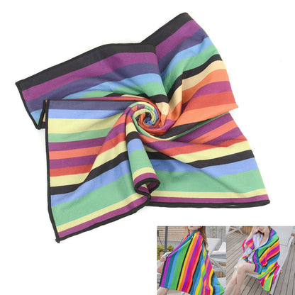 Extra Large Striped Beach Towel – Soft, Fast-Drying & Perfect for Travel | Save 10% Today!