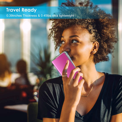 Ultra-Slim 20,000mAh Power Bank – Dual USB Portable Fast Charger for Phones & Devices