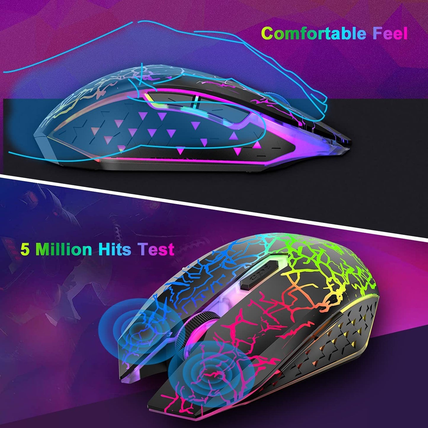 Sleek Black Wireless Keyboard & Mouse Set - SAVE $24