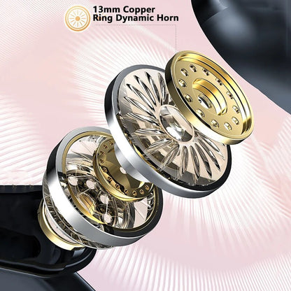 AWEI Bluetooth Headset with 4-Mic Environmental Noise Cancellation