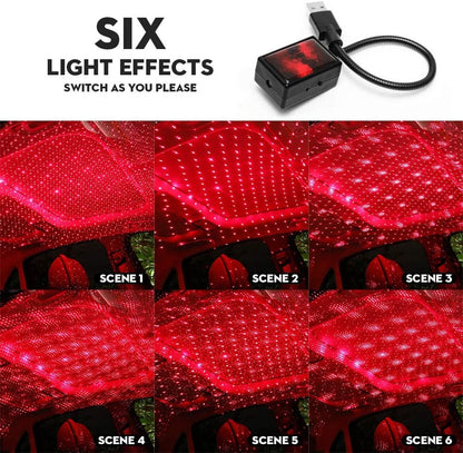 Starry Sky LED Projector – USB Car & Room Light