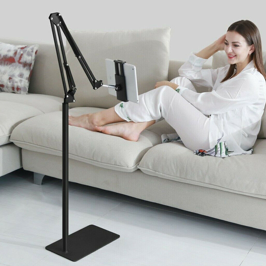 Adjustable 360° Floor Stand – Universal Tablet & Phone Holder SAVE $37