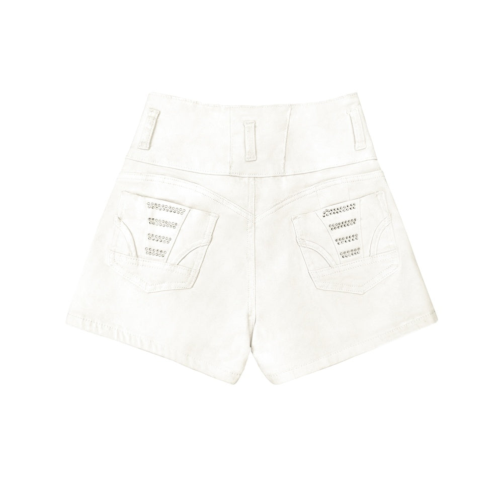 Hot Girl Summer White Denim Shorts – Save 20% Off Today!