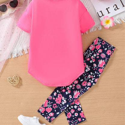 Girls Summer Top & Pants Set – Cute Heat-Print Design | Save 30% Today!
