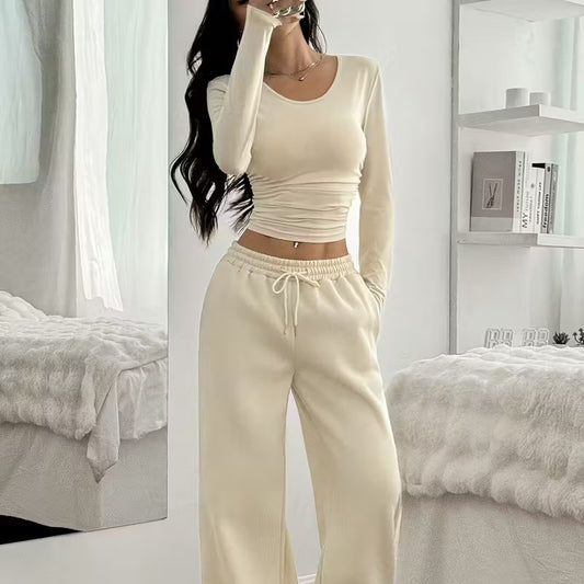 Elegant Women’s Long Sleeve Tailored Vest & Pants Suit Set - Save 30%