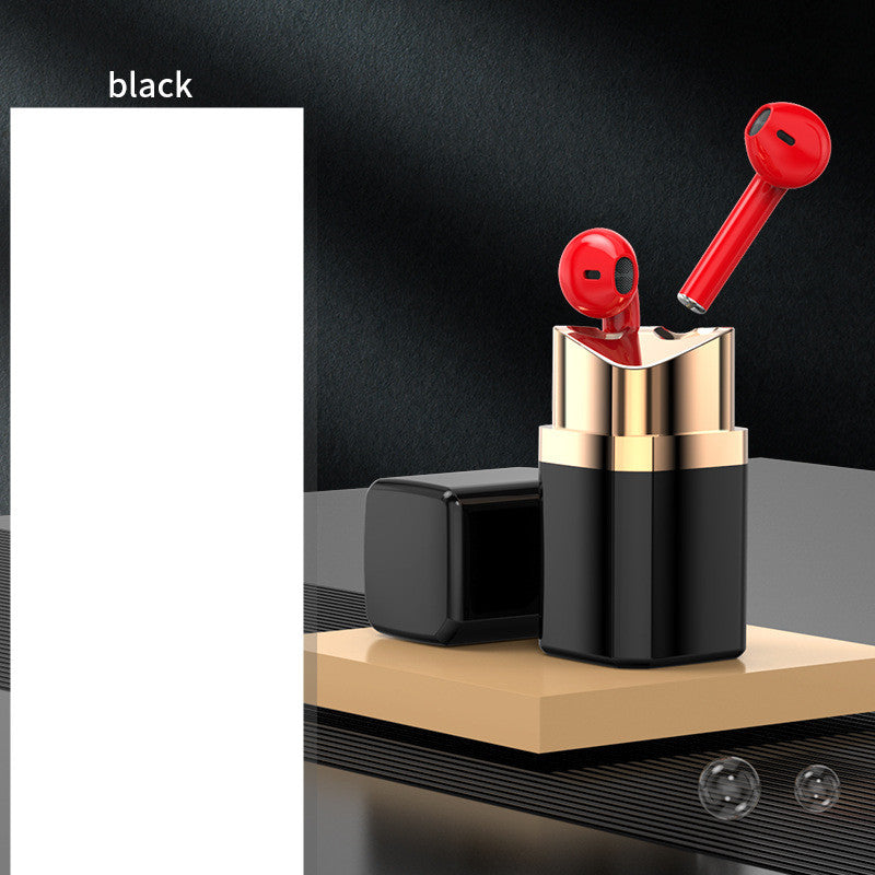 Fashion Lipstick Case Bluetooth Earphones – In-Ear Noise-Reducing