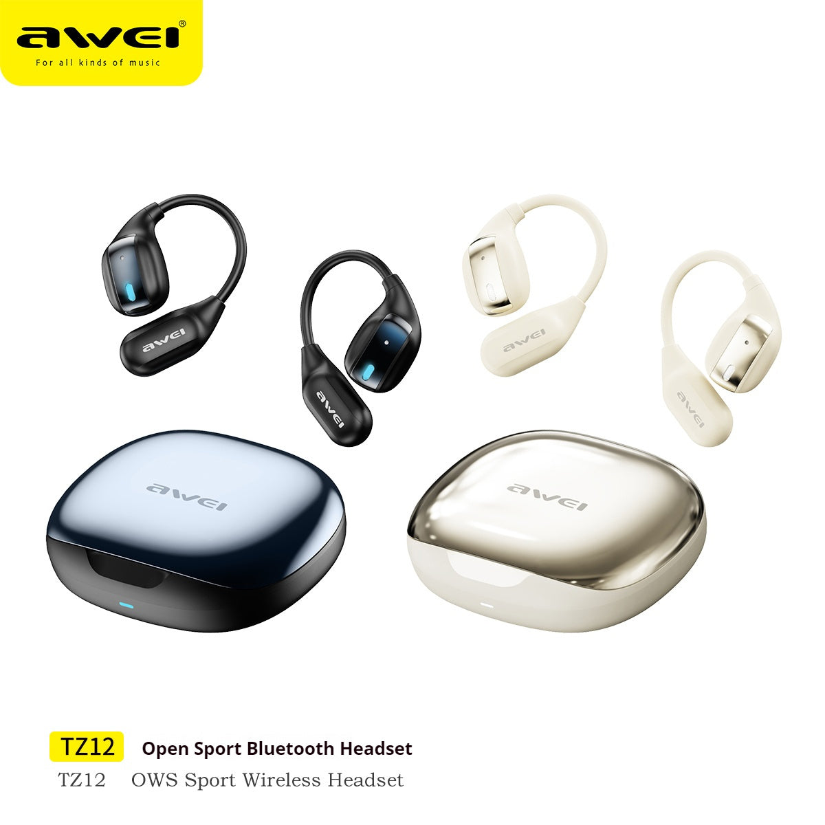 AWEI Open-Ear Bluetooth Headset