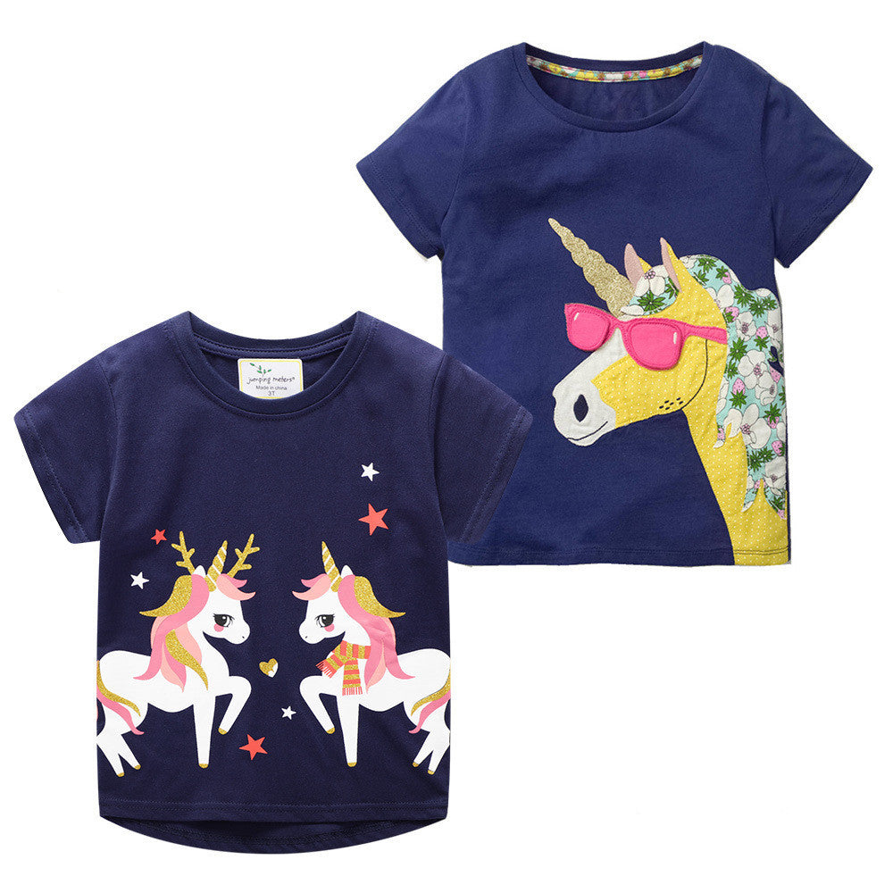 Girls Summer Cartoon Short Sleeve Tee – Soft, comfy, and perfect for warm days. Save 30% today!