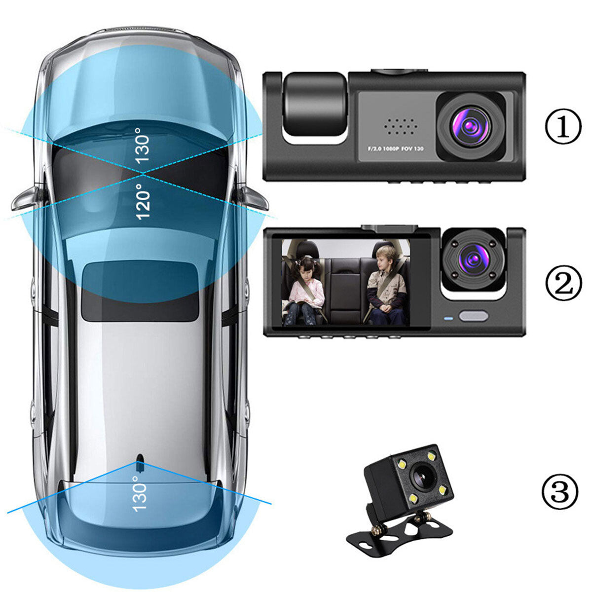 Win a 1080P Dual-Lens Car Dash Cam! Front and rear camera video recorder with G-sensor – exclusive giveaway prize only!