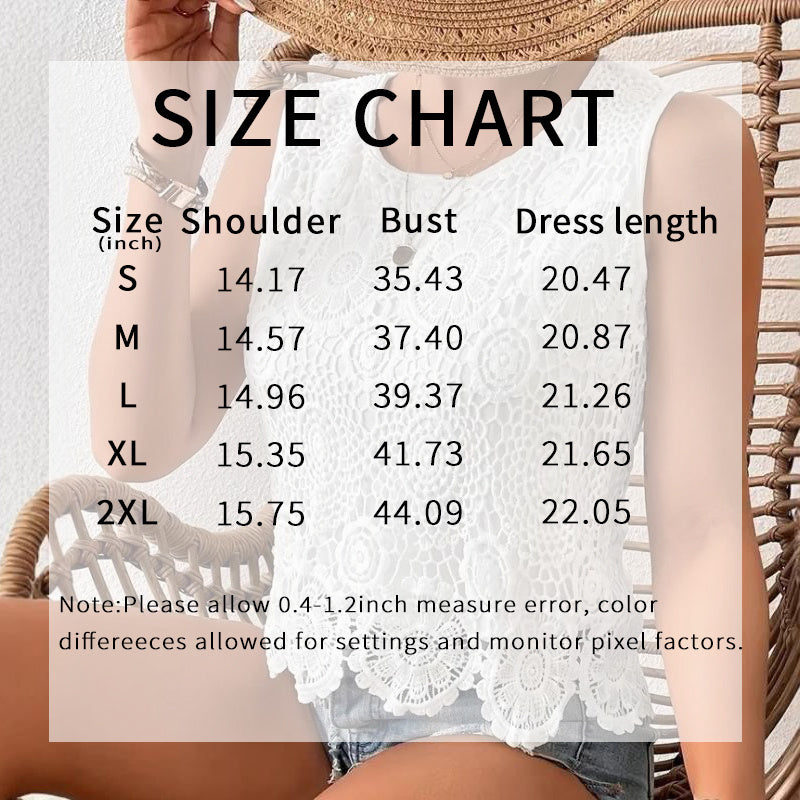 Floral Lace Sleeveless Top – | Save 20% Today!