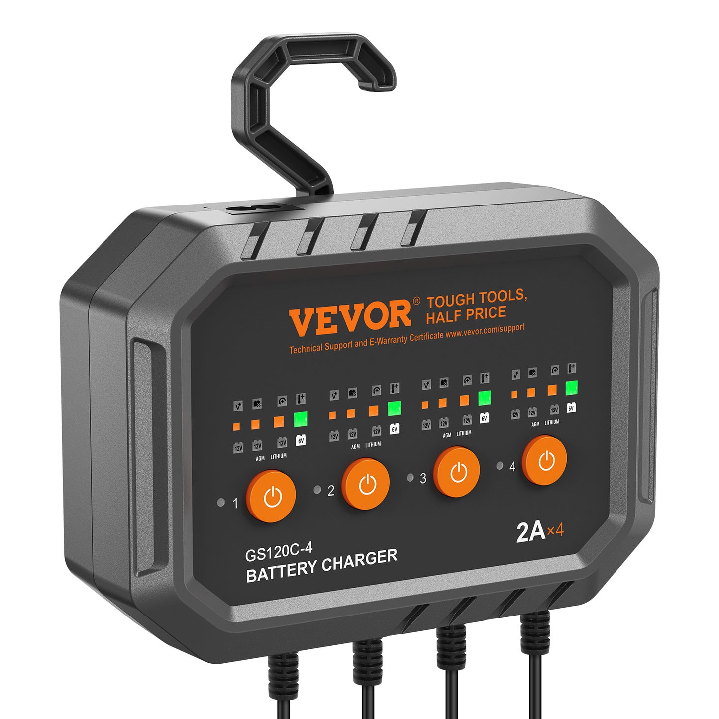 VEVOR 8A Smart Car Battery Charger – LiFePO4 & Lead-Acid - SAVE $273