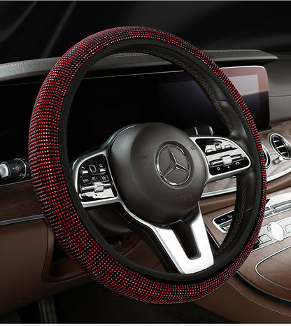 Diamond Bling Ringless Steering Wheel Cover