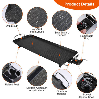 Electric Non-Stick BBQ Grill – Indoor & Outdoor Tabletop - Save 30%