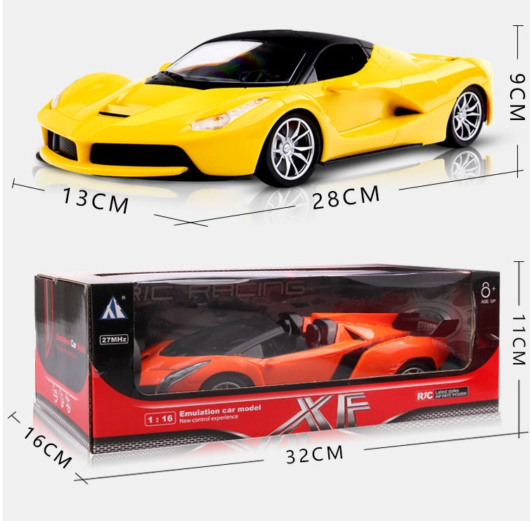 1:16 Scale High-Speed Remote Control Sports Car Model - Save 30%