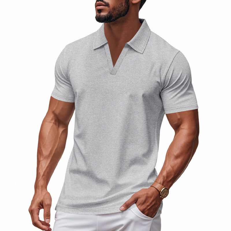 Men’s Casual Summer V-Neck Polo Shirt | Save 20% Today!