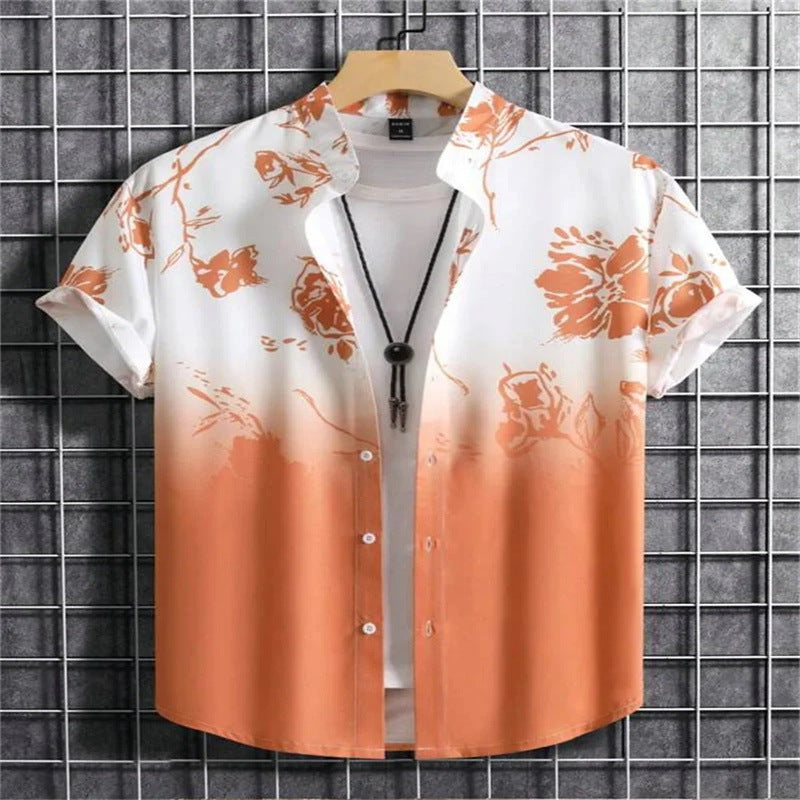 Men’s 3D Printed Hawaiian Beach Shirt – Vibrant Summer Short Sleeve Style | Save 20% Today!