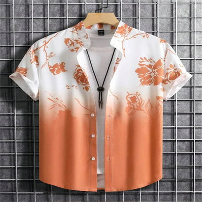 Men’s 3D Printed Hawaiian Beach Shirt – Vibrant Summer Short Sleeve Style | Save 20% Today!