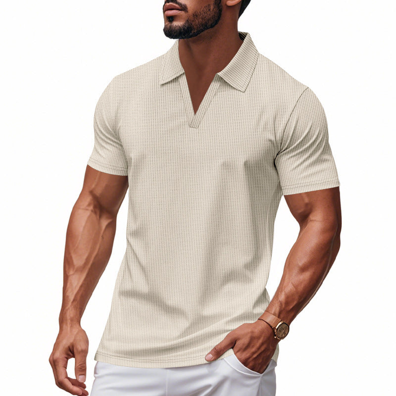 Men’s Casual Summer V-Neck Polo Shirt | Save 20% Today!
