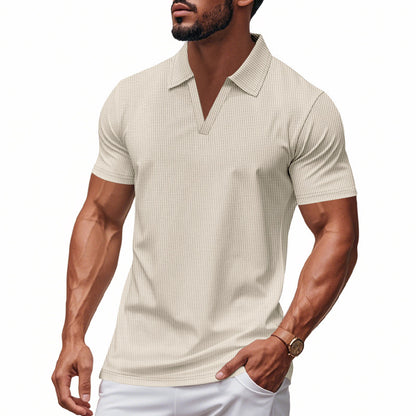 Men’s Casual Summer V-Neck Polo Shirt | Save 20% Today!