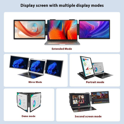 14" Dual Portable Monitor with Wall-Mount & Laptop Expansion Display