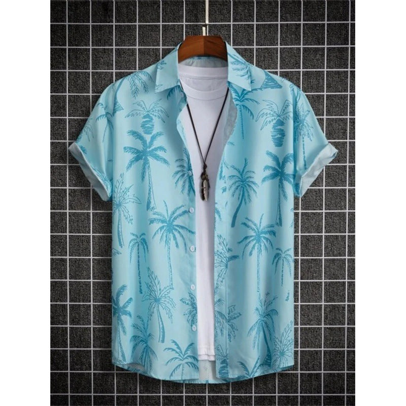 Men’s 3D Printed Hawaiian Beach Shirt – Vibrant Summer Short Sleeve Style | Save 20% Today!