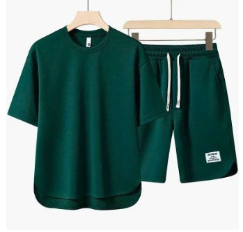 Men’s Summer Short Sleeve Lounge Set – Casual Round Neck Tee |Save 10% Today!