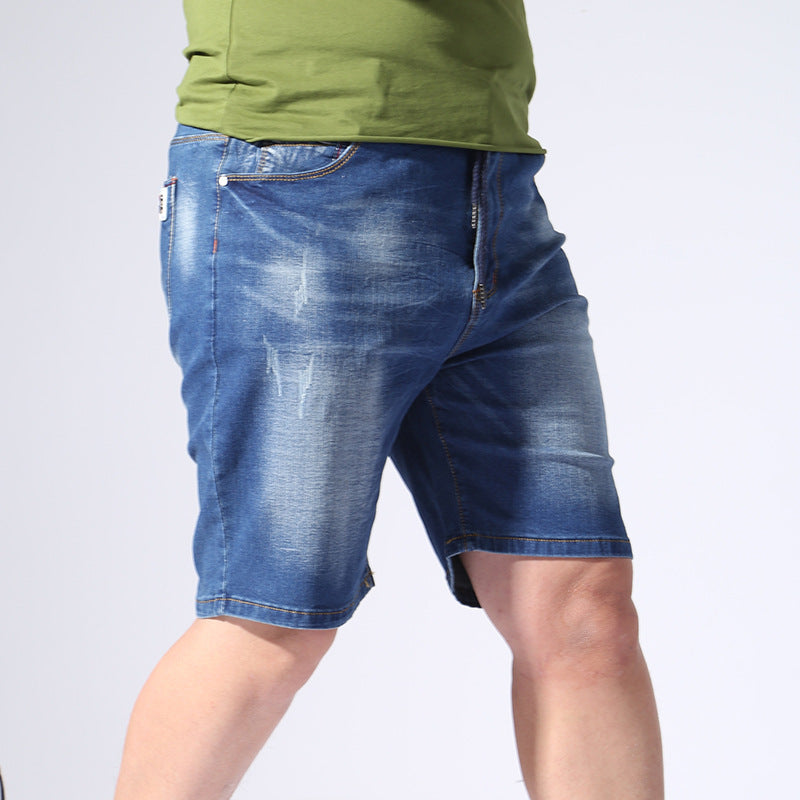 Men’s Summer Elastic Waist Denim Shorts | Save 20% Today!