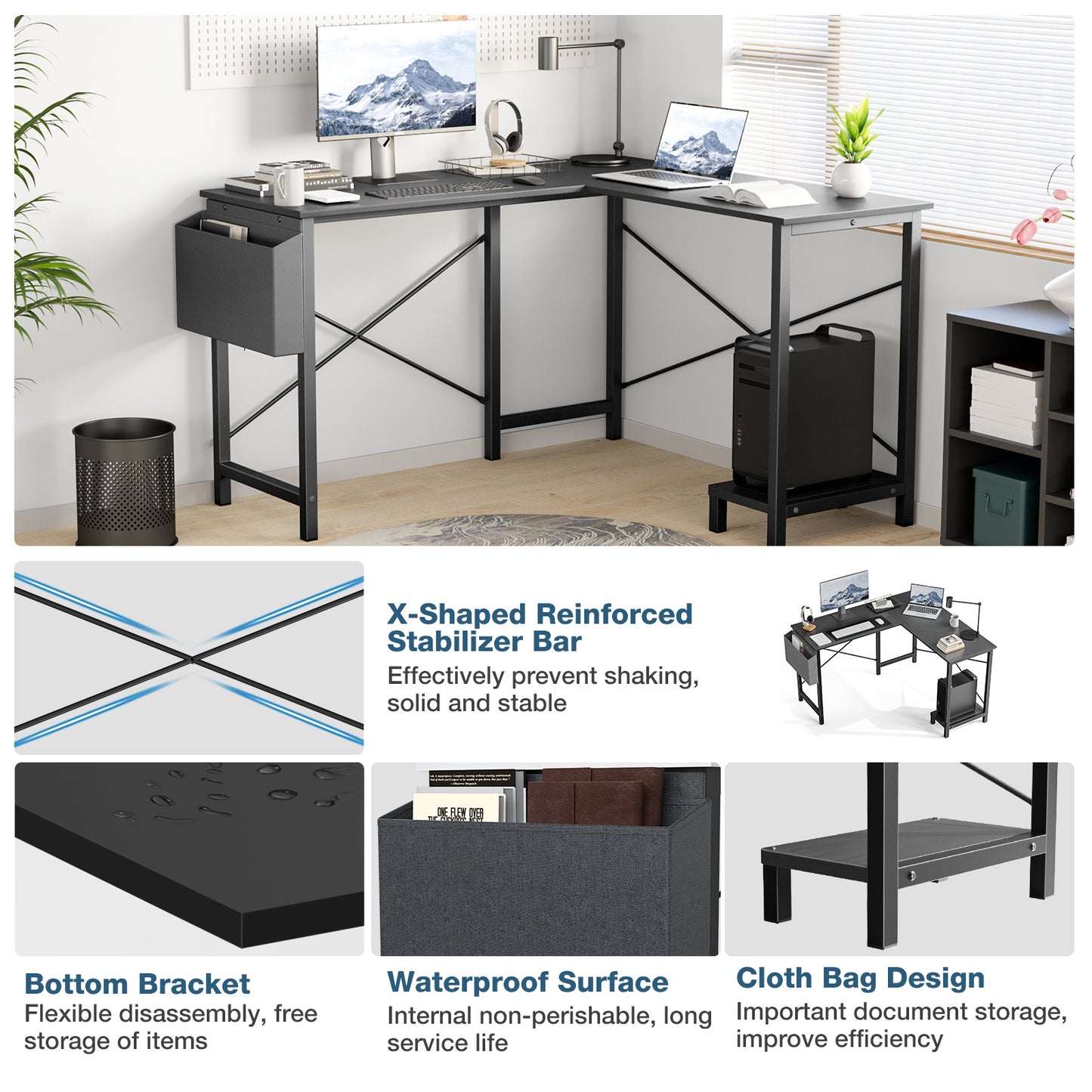 L-Shaped Corner Desk SAVE $175