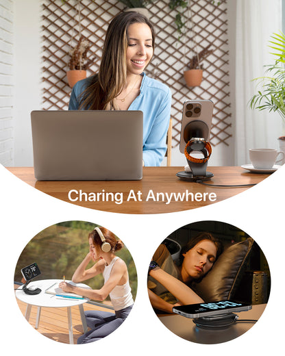 3-in-1 Foldable MagSafe Wireless Charger – 30W Charging Station for Multiple Devices - SAVE $85