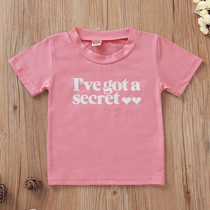 Girls Casual Heart & Letter Print Tee – Cute, comfy, and perfect for summer days. Save 30% today!