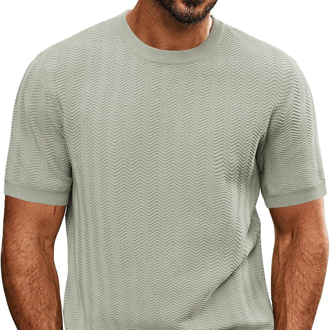 Men’s Summer Breathable Hollow Knit T-Shirt | Save 20% Today!