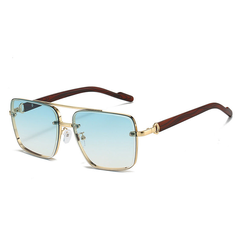 Men’s Dual-Beam Wood Grain Sunglasses - (Save 10% Today!)