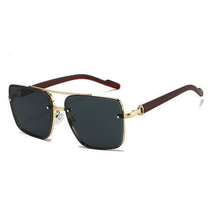 Men’s Dual-Beam Wood Grain Sunglasses - (Save 10% Today!)