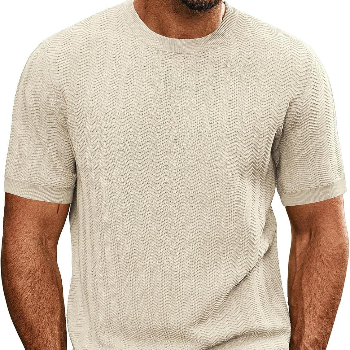 Men’s Summer Breathable Hollow Knit T-Shirt | Save 20% Today!