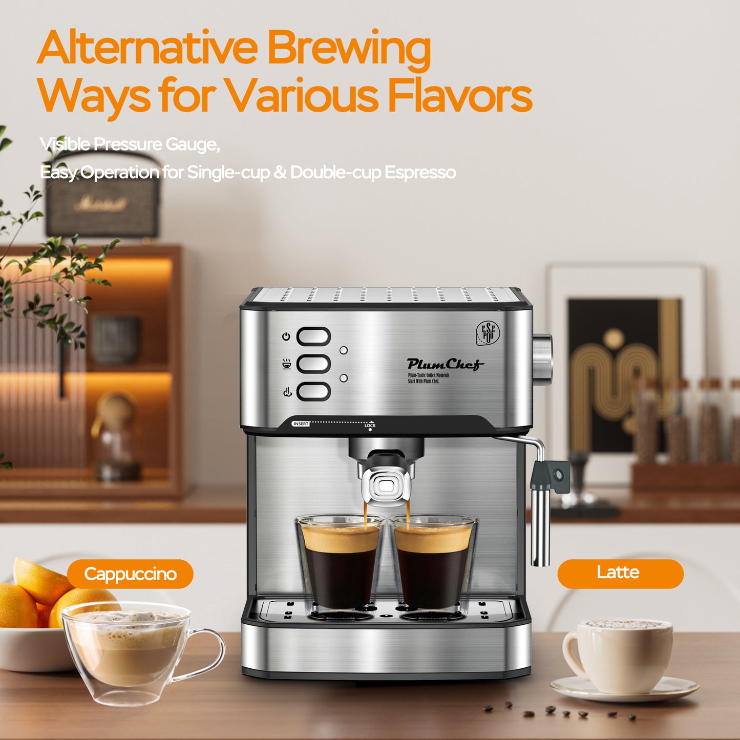 Professional Espresso Maker with Milk Frother - SAVE $291