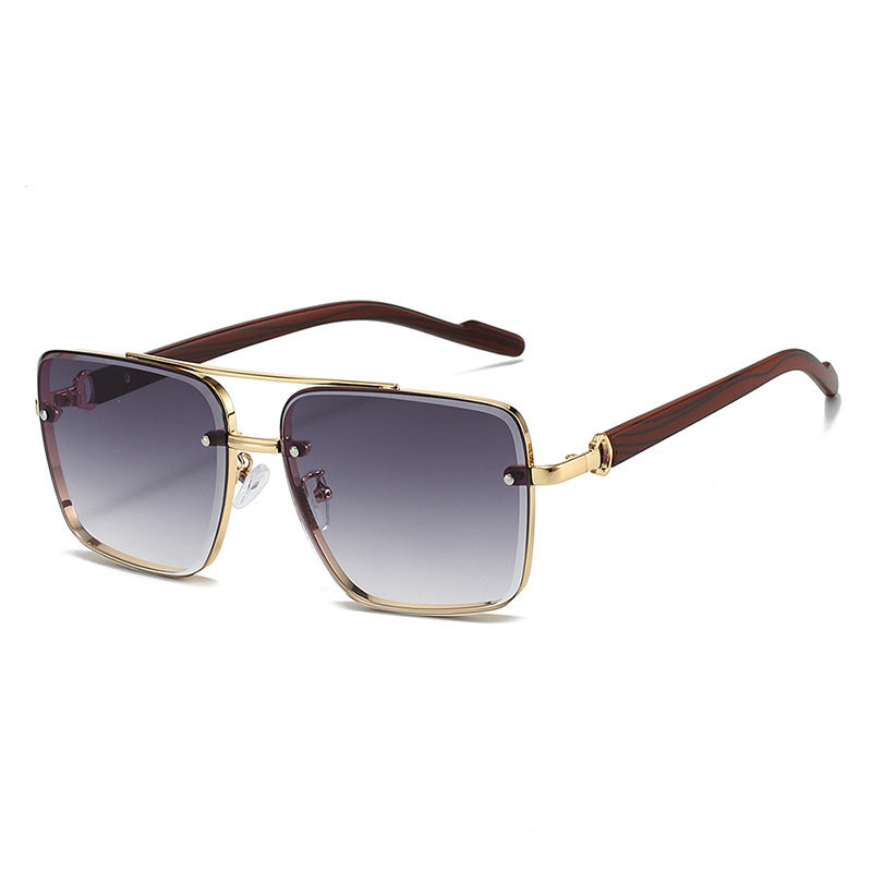 Men’s Dual-Beam Wood Grain Sunglasses - (Save 10% Today!)