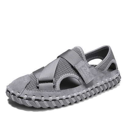 Men’s Summer Mesh Beach Sandals – Breathable Hollow Design & Soft Sole Comfort (Save 10% Today!)