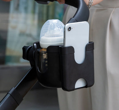 2-in-1 Stroller Cup & Phone Holder – Universal Accessory