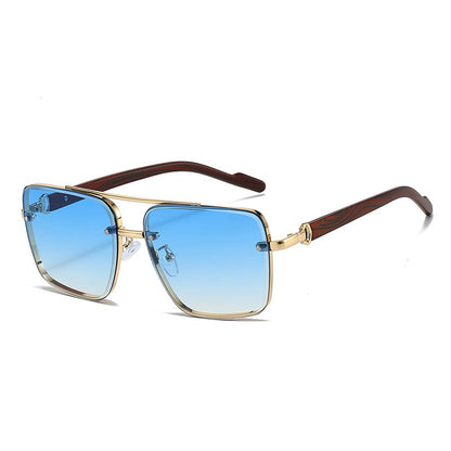 Men’s Dual-Beam Wood Grain Sunglasses - (Save 10% Today!)