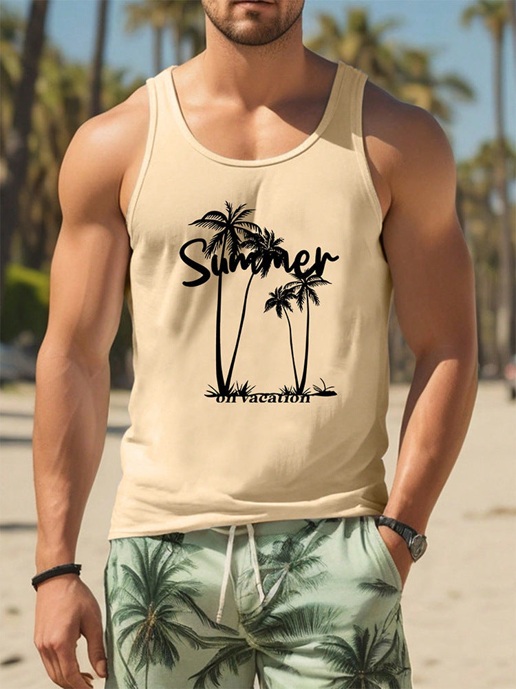 Men’s 3D Printed Hawaiian Sleeveless Tank Top | Save 20% Today!