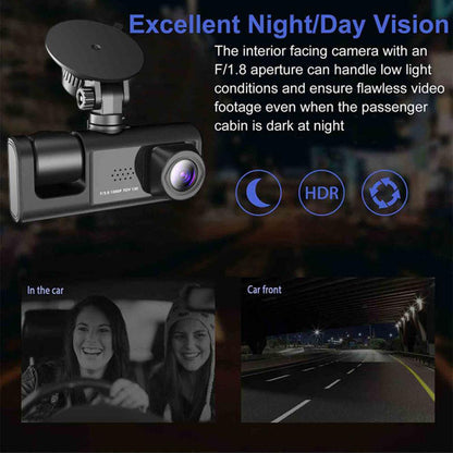Win a 1080P Dual-Lens Car Dash Cam! Front and rear camera video recorder with G-sensor – exclusive giveaway prize only!