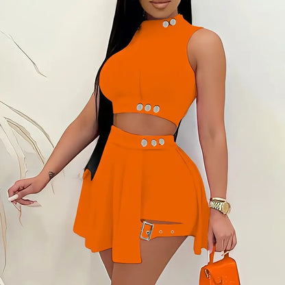 Summer 2-Piece Pleated Skirt Set | Save 30% Today!