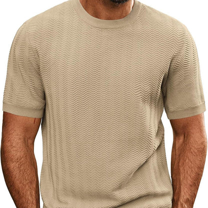 Men’s Summer Breathable Hollow Knit T-Shirt | Save 20% Today!