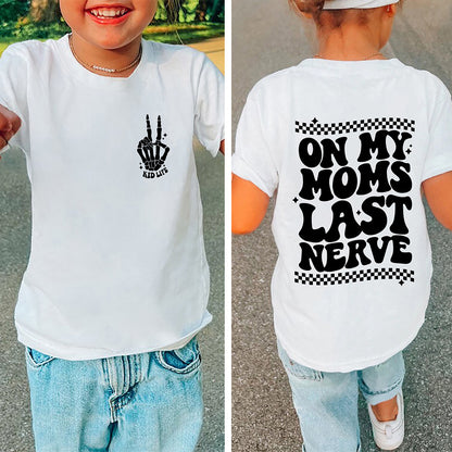 Kids Letter Print Casual Tee – Soft, comfy round-neck design perfect for everyday wear. Save 30% today!