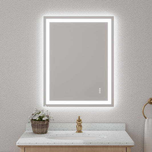 Anti-Fog Smart Mirror with Dual LED Strips - SAVE $575