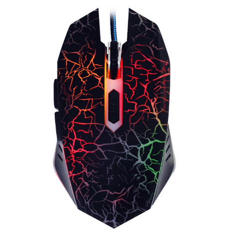 J10 Wired Gaming Keyboard & Colorful Backlit Gaming Mouse Set