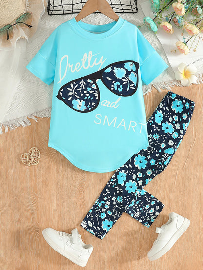 Girls Summer Top & Pants Set – Cute Heat-Print Design | Save 30% Today!